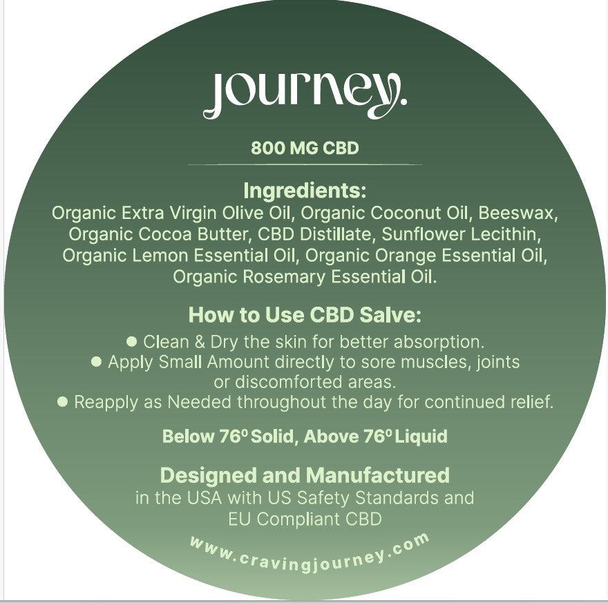 Daytime Comfort CBD Salve -Soothe Energize Restore